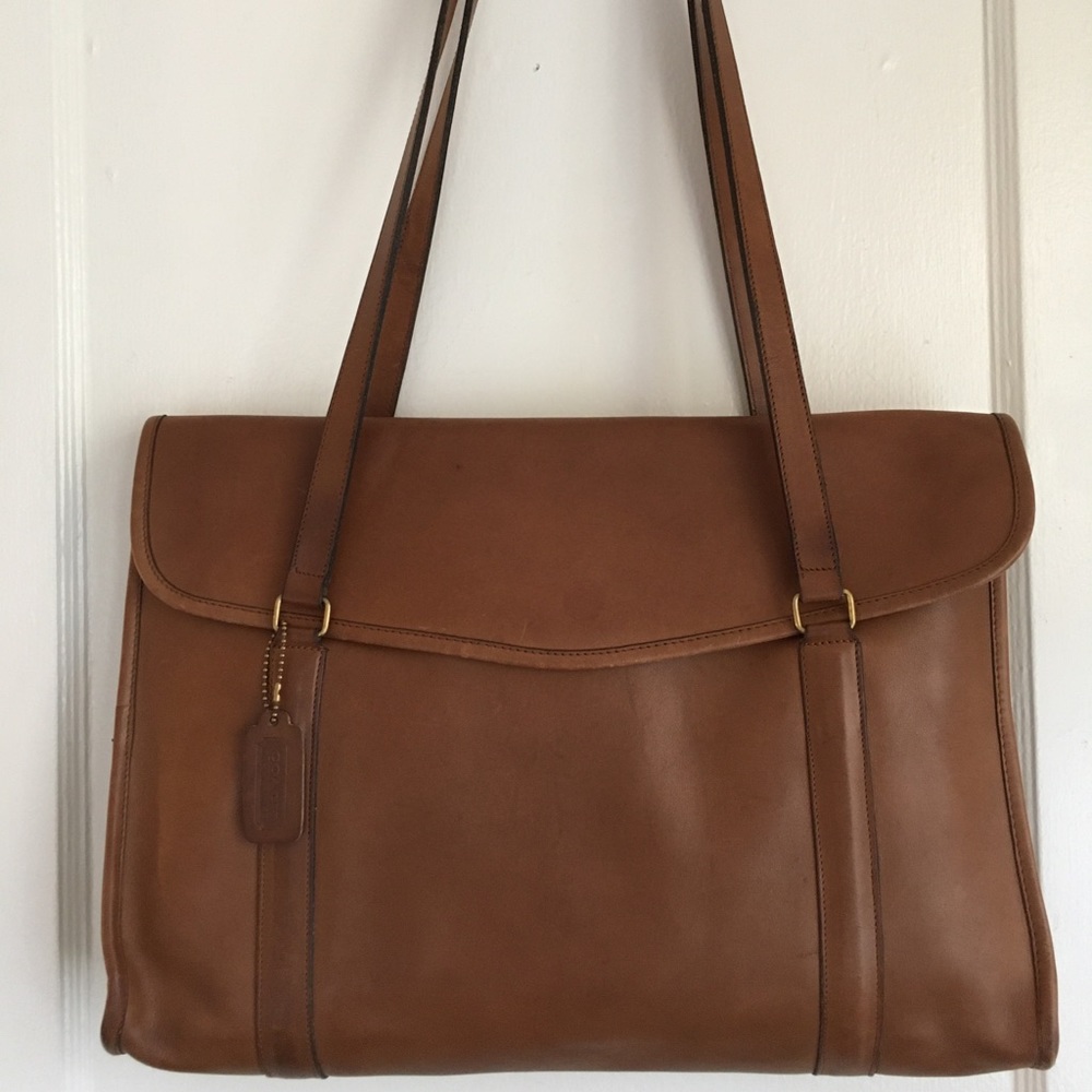 Vintage Coach Envelope Portfolio Leather Bag